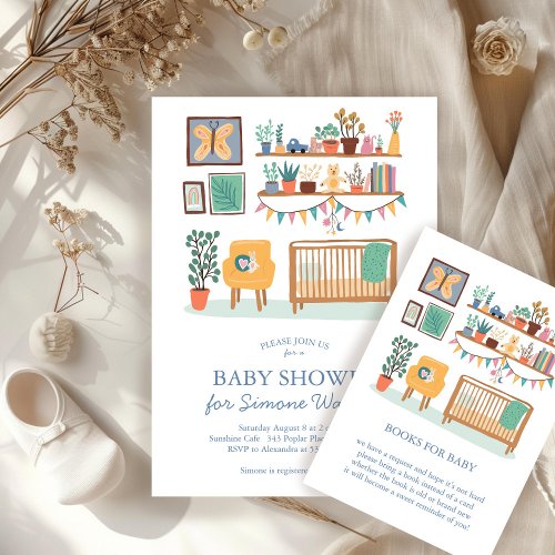  Cute Nursery Illustration CUSTOM Books for Baby Enclosure Card