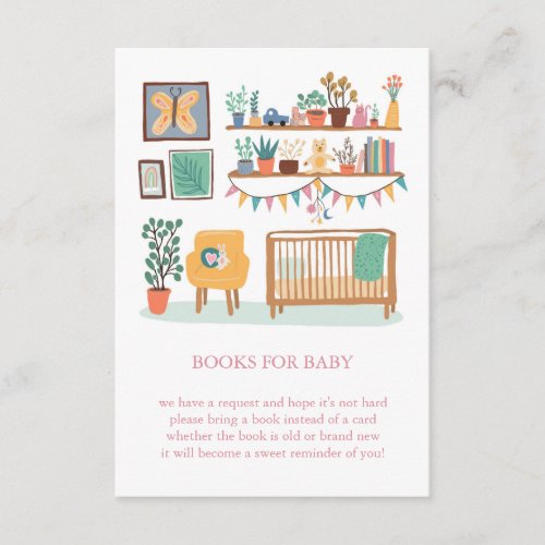  Cute Nursery Illustration CUSTOM Books for Baby Enclosure Card