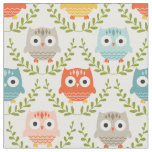 Cute Nursery Owls Fabric