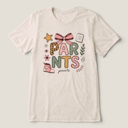 Cute Nursery Style New Parents Gift   Tri-Blend Shirt
