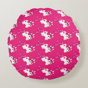 Cute Nursery Unicorn Decor   Round Pillow