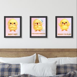 Cute Nursery Wall Art Set, Baby Room Printable Dec Sets