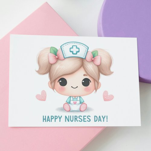 Cute Nurses Day Postcard