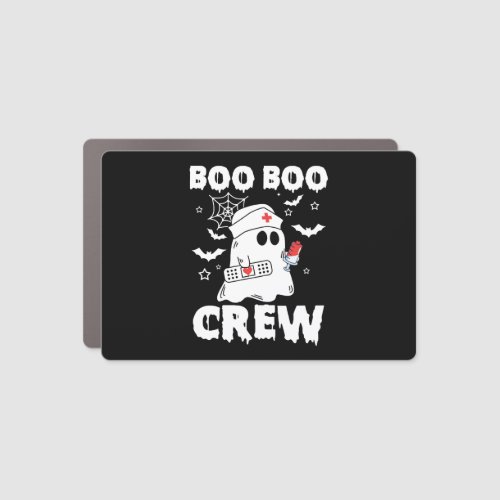 Cute Nursing Boo Boo Crew Halloween Nurse Ghost Car Magnet