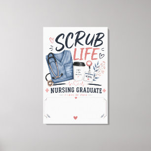 Cute Nursing Graduate Class Of 2026 Gift Canvas Print