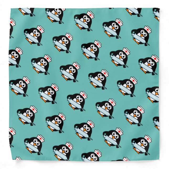 Cute nursing penguin bandana for nurse (Front)