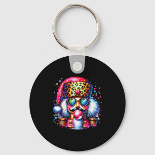 Cute Nutcracker Blowing Bubble Gum Nk Christmas Pa Keychain