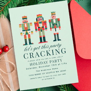 Cute Nutcracker Christmas Holiday Party Invitation