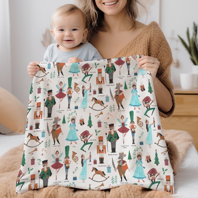 Cute Nutcracker Christmas Holiday Sherpa Blanket (Cute Nutcracker Christmas Holiday Sherpa Blanket)