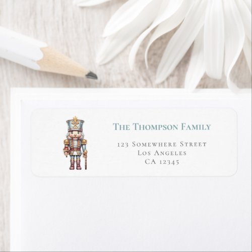 Cute Nutcracker House Return Name Address Label