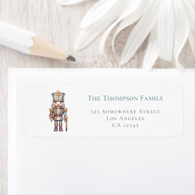 Cute Nutcracker House Return Name Address Label (Insitu)