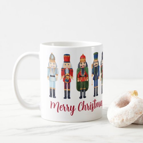 Cute Nutcracker Merry Christmas Coffee Mug