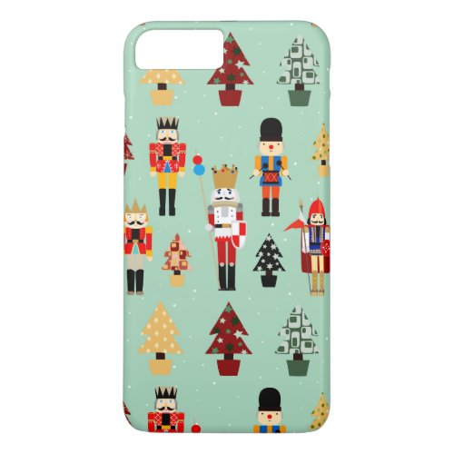Cute Nutcrackers and Christmas Trees iPhone 8 Plus7 Plus Case