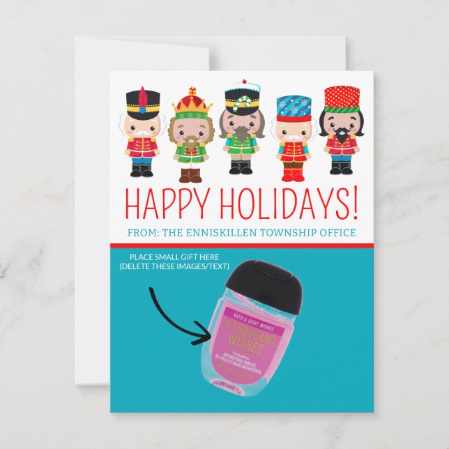 Cute Nutcrackers, Holiday, Personalized Gifting Invitation (Front)