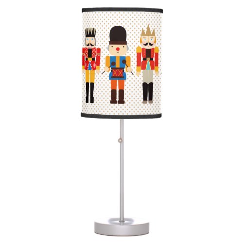 Cute Nutcrackers Soldiers Table Lamp