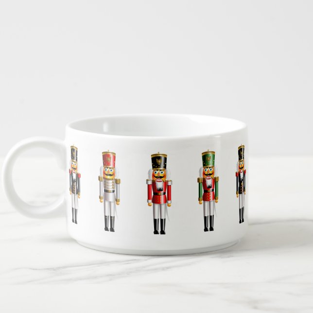 Cute Nutcrackers Toy Soldiers Bowl (Right)