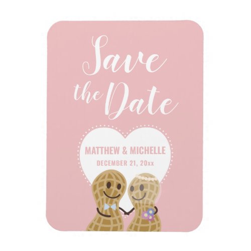 Cute Nuts About Each Other Wedding Save The Date Magnet