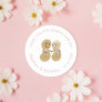 Cute Nuts About Each Other Wedding Thank You Favor Classic Round Sticker