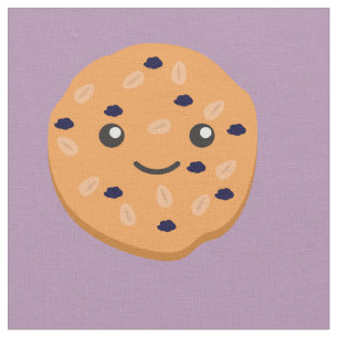 Cute Oatmeal Raisin Cookie Fabric