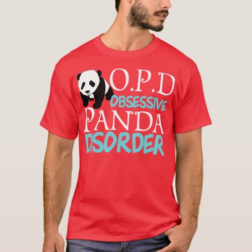 Cute Obsessive Panda Disorder T_Shirt