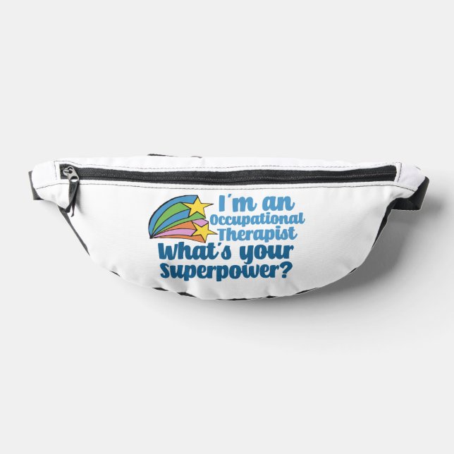 Cute Occupational Therapist Superhero Fanny Pack (Lay Down)