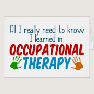 Cute Occupational Therapist Thank You Card