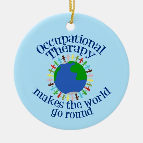 Cute Occupational Therapy Christmas Ceramic Ornament
