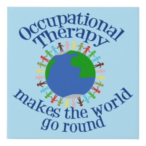 Cute Occupational Therapy Faux Canvas Print