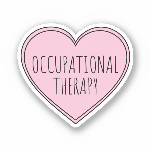 Cute Occupational Therapy OT Gift Sticker (Front)