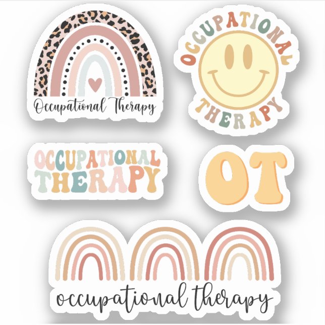Cute Occupational Therapy OT Pack Sticker (Front)