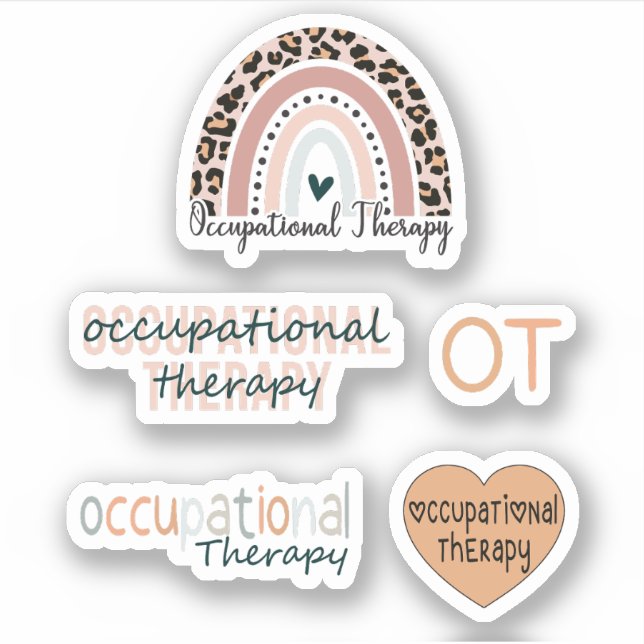 Cute Occupational Therapy OT Pack Sticker (Front)