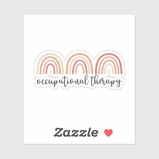 Cute Occupational Therapy OT Rainbow Sticker (Sheet)