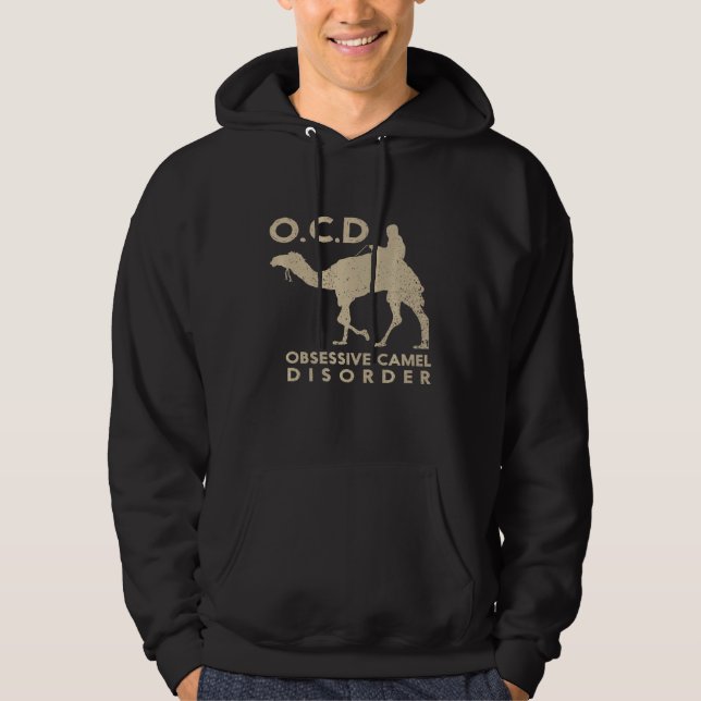 Cute  Ocd Obsessive Camel Disorder Desert Animal Hoodie (Front)