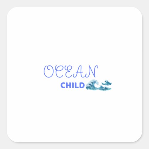 Cute Ocean Child Sticker Tropical Beach Kids Decal