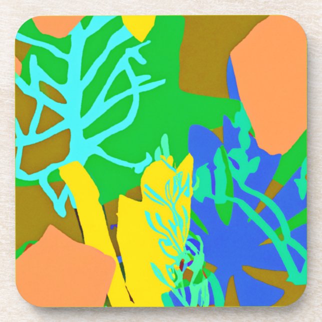 Cute Ocean Patterns. Buy Now Beverage Coaster (Front)