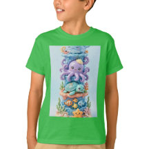 Cute Ocean Sea Animals Stack Tower 3D