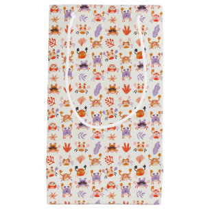 Cute Ocean Sea Friends Coral Crab Watercolor Small Gift Bag