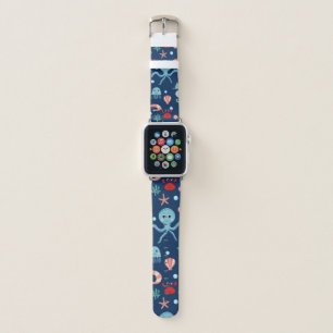 Cute Ocean Sea Life Pattern Apple Watch Band