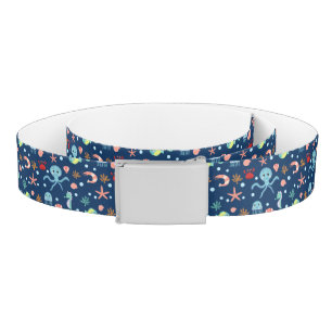 Cute Ocean Sea Life Pattern Belt