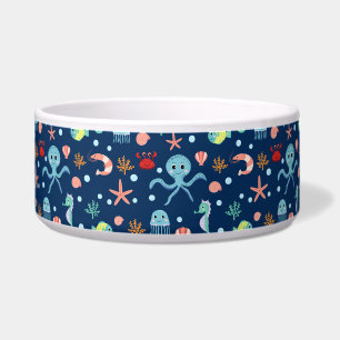 Cute Ocean Sea Life Pattern Bowl