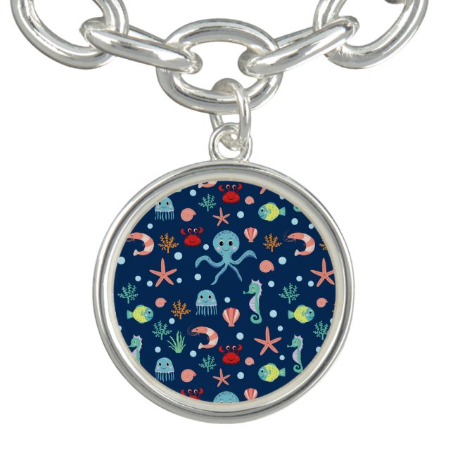 Cute Ocean Sea Life Pattern Bracelet (Design)