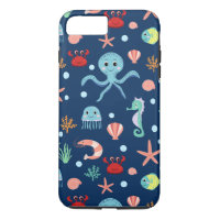 Cute Ocean Sea Life Pattern