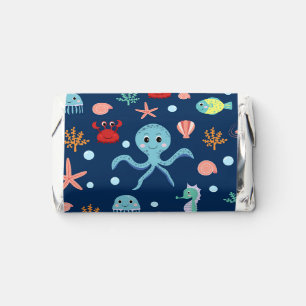 Cute Ocean Sea Life Pattern Hershey's Miniatures
