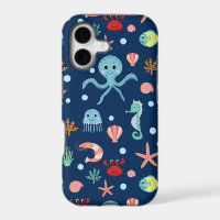 Cute Ocean Sea Life Pattern