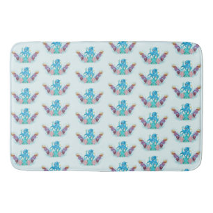 Cute Ocean Sea Octopus colourful  Bath Mat