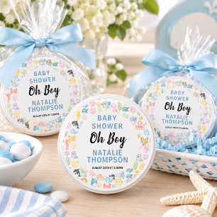 Cute Ocean Under the Sea Animal Baby Shower Mini Candle Favors