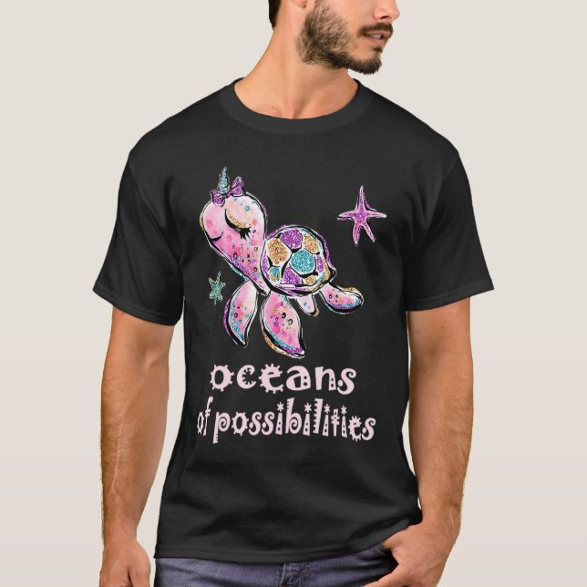 Cute Oceans Of Possibilities Summer Reading 2022 L T-Shirt (Front)