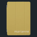 Cute Ochre Solid Color Personalized Name iPad Pro Cover<br><div class="desc">Cute Ochre Solid Color Personalized Name iPad Pro Cover</div>