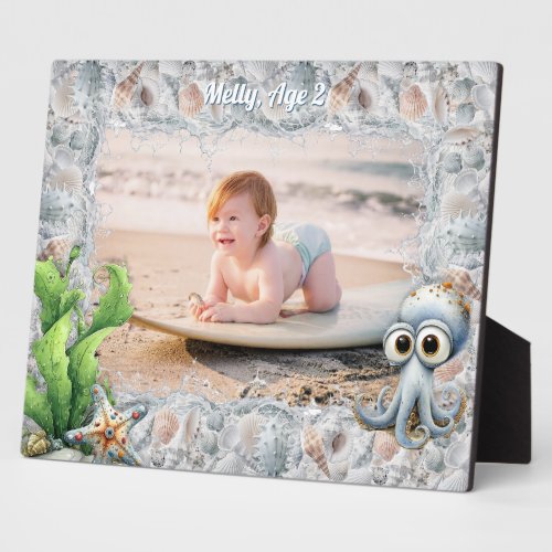 Cute Octopus and Seashells Child's Photo Frame