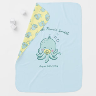 Cute Octopus Baby Shower Kawaii Blanket
